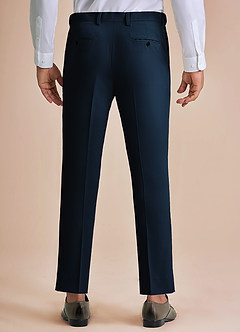 front William Bleu Marin Pantalon habillé