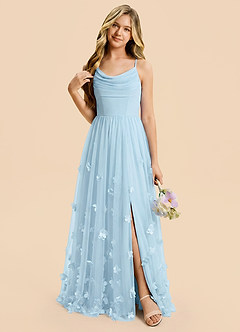 front Azazie Bella Junior Formal Dress