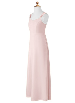 Azazie Denice Junior Blushing Pink A-Line Chiffon Dress image10