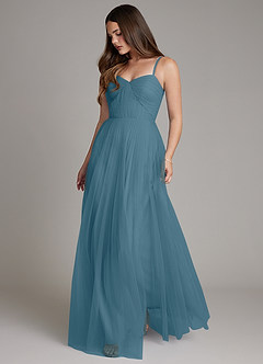 Azazie Teagan Bridesmaid Dresses Bermuda A-Line Sweetheart Neckline Tulle Dress image1