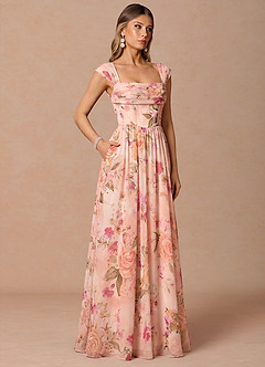 Hazel Abstract Bouquet Floral Maxi Dress image3