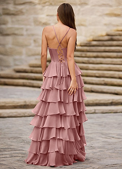 Rhythm Rose Clair Robe de bal trapèze à volants image6