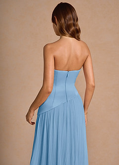 Maxi jurk Tierney Waasblauw image7