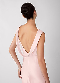 Robe Longue Rose Pâle Liora image3