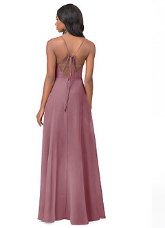Azazie Everleigh Bridesmaid Dresses Vintage Mauve A-Line Sweetheart Pleated Chiffon Dress image3