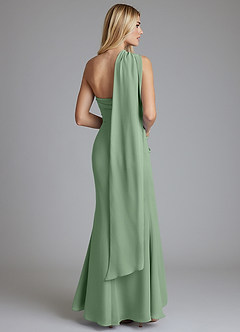 Azazie Solstice Final Sale Matcha Mermaid Strapless Chiffon Convertible Dress image11