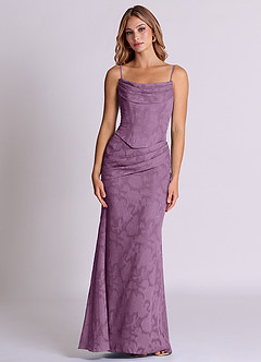 Azazie Sorrel Bridesmaid Dresses Wisteria Mermaid Corset Floral Burnout Convertible Dress image6