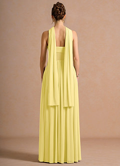 Robe Longue Jaune Pastel Avelis image2