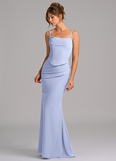 Azazie Sorrel Suknie dla druhen Syrena Gorset Szyfon Do ziemi Sukienka image6