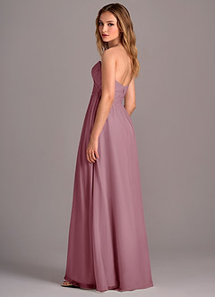 Azazie Joni Final Sale Vintage Mauve A-Line Strapless Chiffon Convertible Dress image3