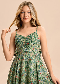 front Azazie Bear Junior Formal Dress