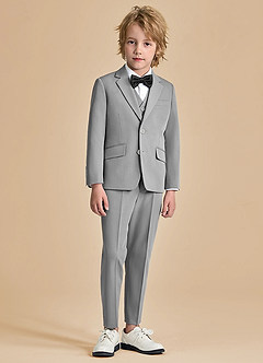 front Oliver Boys Grey 5-Piece Suit