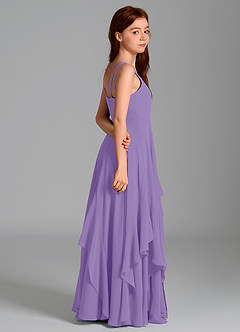 Azazie Karan Junior Tahiti A-Line Chiffon Dress image6