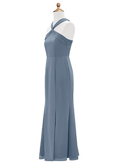 Azazie Rue Junior Meerjungfrau-Linie Seitliche Cut-Outs Chiffon Kleid Zwielichtviolett image8