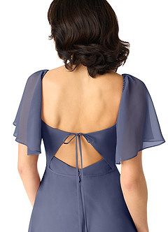 Azazie Chloe Bridesmaid Dresses Stormy A-Line Sweetheart Neckline Chiffon Dress image3