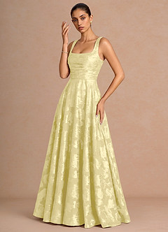 Vestido Sorbete De Limón Largo Azaria image3