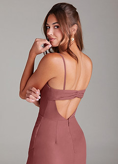 Azazie Leonis Bridesmaid Dresses Amethyst Mermaid Strapless Chiffon Convertible Dress image4