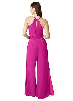 Azazie Kenzi Brudtärnklänningar Jumpsuit av i Chiffong Plisserad image2