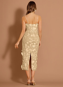 Della Champagne Midi Dress image3