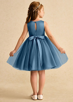 Azazie Prima Flower Girl Dresses Bermuda A-Line Bow Tulle Dress image2