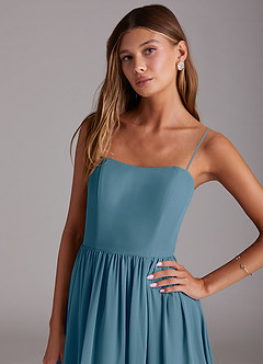 Azazie Calianna Bridesmaid Dresses Bermuda A-Line Off the Shoulder Chiffon Convertible Dress image2