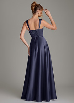Azazie Azaria Bridesmaid Dresses Stormy A-Line Corset Stretch Satin Dress image5