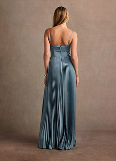 Tyla Powder Blue Pleated Maxi Dress image5