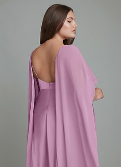 Azazie Stefania Bridesmaid Dresses Wisteria A-Line Stretch Satin Dress image15