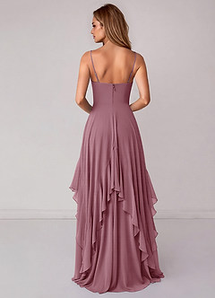 Azazie Zaina Bridesmaid Dresses Vintage Mauve A-Line Chiffon Dress image6