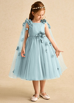 Azazie Staria vestidos de niña de las flores Vestido de Neblina de Tul de Princesa con Volante image7