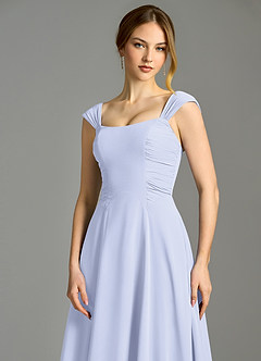 Azazie Oasis Brudtärnklänningar Klä av A-Linje i Chiffong med fickor Lavendel image3