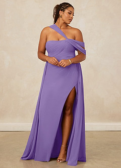 Christian Siriano Bridal for Azazie 1014 Bridesmaid Dresses Tahiti A-Line Off the Shoulder Chiffon Dress image13