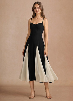 Jessenia Black Midi Dress image3