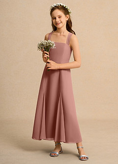 Azazie Tater Girl Flower Girl Klänningar Klä A-Line i Chiffong Plisserad image6