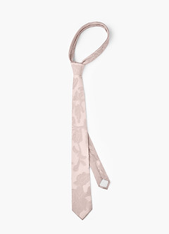front Floral Burnout Wedding Skinny Tie