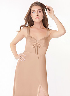 Azazie Alexia Stretch Satin Dress Final Sale  image5