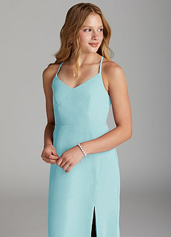 Azazie Becca Junior Sea Glass Mermaid Chiffon Dress image3