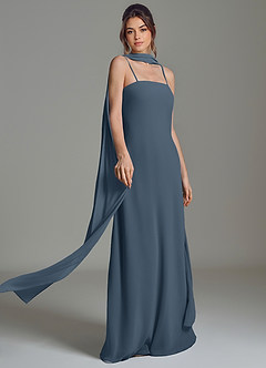 Azazie Ilana Bridesmaid Dresses Neptune A-Line Strapless Chiffon Dress image7