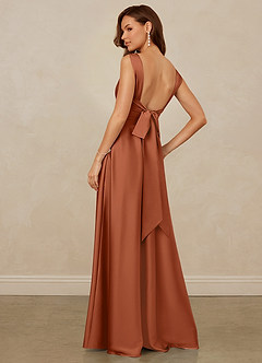 Christian Siriano Bridal for Azazie 1001 Bridesmaid Dresses Cedar Rose A-Line Sweetheart Neckline Stretch Satin Dress image2