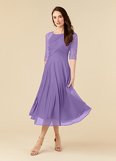 Azazie Gracelyn Kleider für die Brautmutter A-Linie Spitze Kleid Tahiti image3