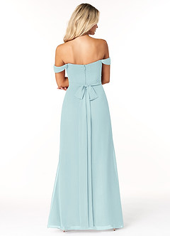 Azazie Joretta Bridesmaid Dresses Sea Glass A-Line Sweetheart Neckline Chiffon Convertible Dress image2