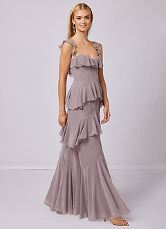 Barbie ♥ Azazie Bridesmaid Dresses Dusk A-Line Sweetheart Neckline Chiffon Dress image4