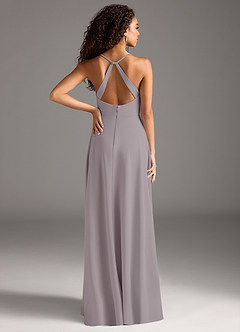 Azazie Davis Bridesmaid Dresses Dusk A-Line Pleated Stretch Crepe Dress image6