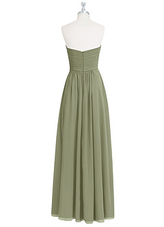 Azazie Yazmin Bridesmaid Dresses Pistachio A-Line Sweetheart Neckline Chiffon Convertible Dress image9