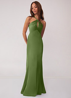 Barbie ♥ Azazie Bridesmaid Dresses Juniper Sheath Stretch Satin Dress image4