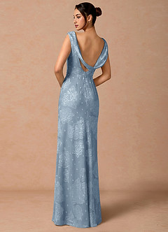 Robe Longue Bleu Poudre Ligeia image2