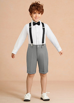 front Oliver Gris Conjunto de 4 piezas de pantalones cortos para niño