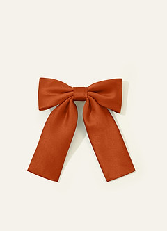 front Girls Satin Bow Hair Clip
