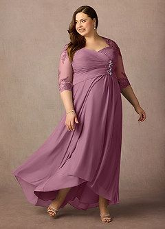 Azazie Anne Mother of the Bride Dresses Vintage Mauve Sheath Sweetheart Sequins Lace Dress image12