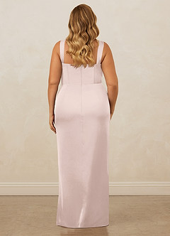 Christian Siriano Bridal for Azazie 1017 Bridesmaid Dresses Blushing Pink Sheath Sweetheart Neckline Stretch Satin Dress image11